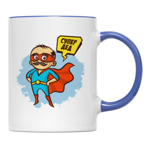 Кружка с принтом СУПЕР ДЕД