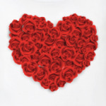  Сердце из роз