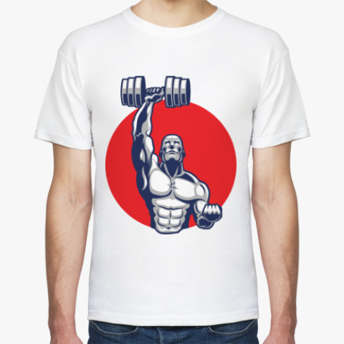 Футболка с принтом Качок