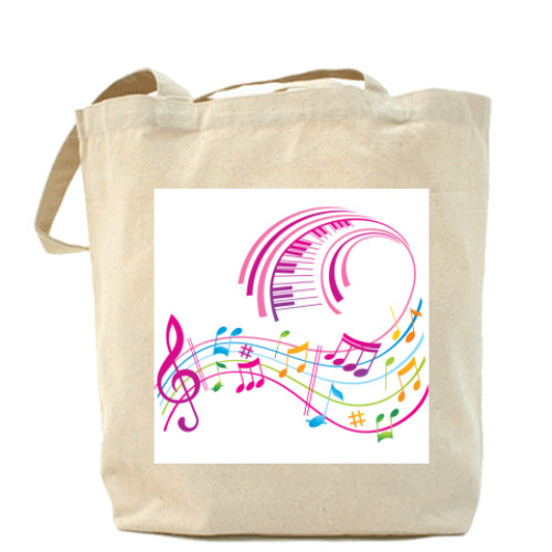 Сумка шоппер с принтом Мелодия