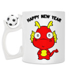 Кружка с футбольным мячиком