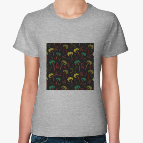 Женская футболка с принтом Пальмы