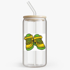 Банка с бамбуковой крышкой