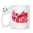 Кружка с футбольным мячиком