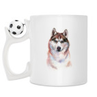 Кружка с футбольным мячиком