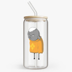 Банка с бамбуковой крышкой