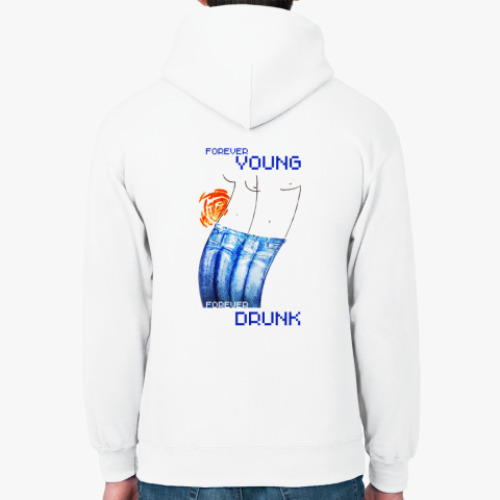 Толстовка худи с принтом FOREVER YOUNG