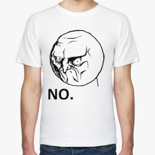 Футболка с принтом NO