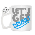 Кружка с футбольным мячиком