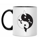 Кружка двухцветная