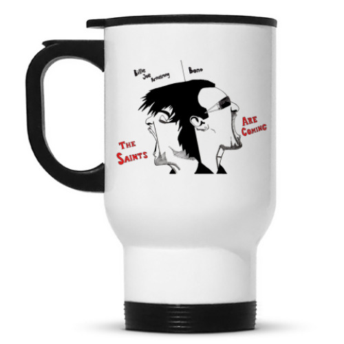 Кружка-термос с принтом U2 Green Day