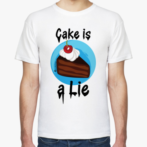 Футболка Cake is a lie Man!