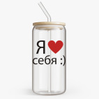 Банка с бамбуковой крышкой