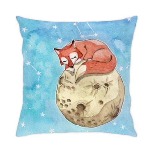 Подушка Лис на луне