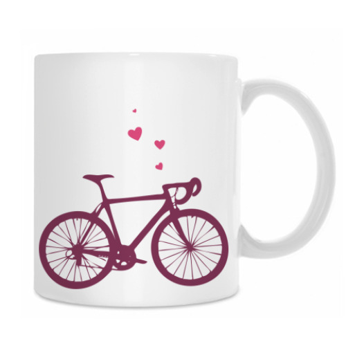 Кружка с принтом Love velo