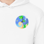 Тропический пейзаж в круге