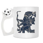 Кружка с футбольным мячиком