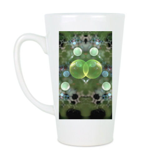 Чашка Латте с принтом Пузыри