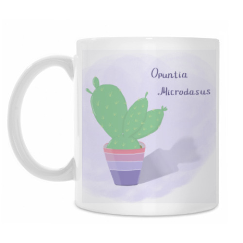 Кружка с принтом Кактус