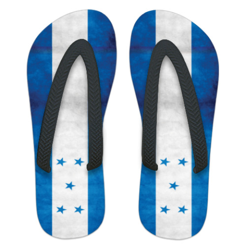 Шлепанцы (сланцы) с принтом Флаг Гондураса