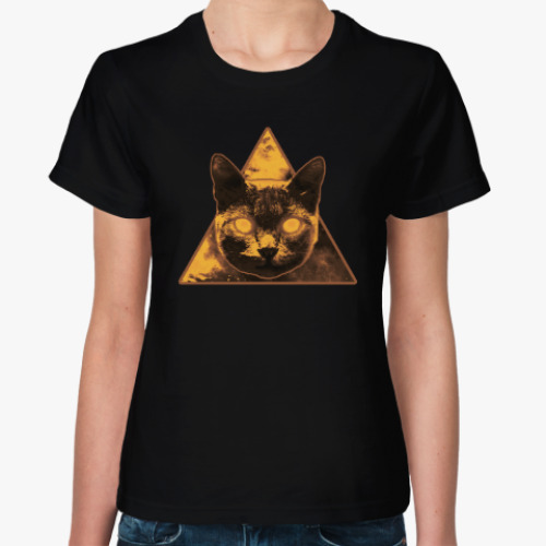 Женская футболка Golden Kitty