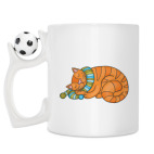 Кружка с футбольным мячиком