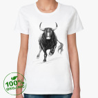 Женская футболка органик