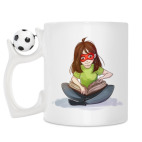 Кружка с футбольным мячиком