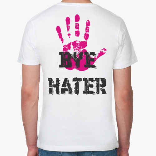 Футболка из органик-хлопка HI HATER / BYE HATER