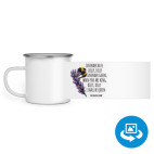 Кружка металлическая белая (круговая запечатка)