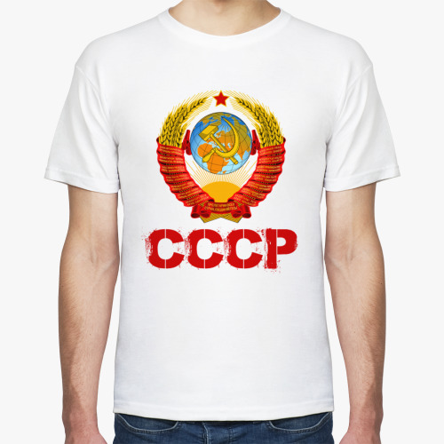 Футболка с принтом Герб СССР