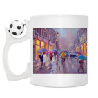 Кружка с футбольным мячиком