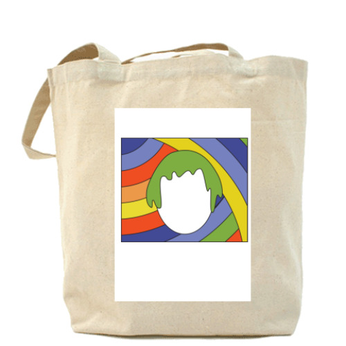 Сумка шоппер с принтом  Лицо