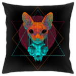 Nightmare Sphynx cat & skull