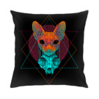 Nightmare Sphynx cat & skull