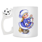 Кружка с футбольным мячиком