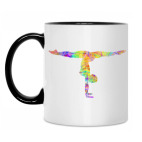 Кружка двухцветная