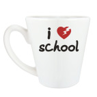 Кружка латте (360 мл) Ненавижу школу
