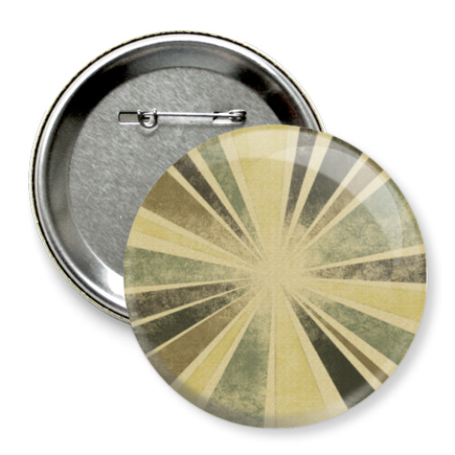 Значок 75мм с принтом цветные полоски