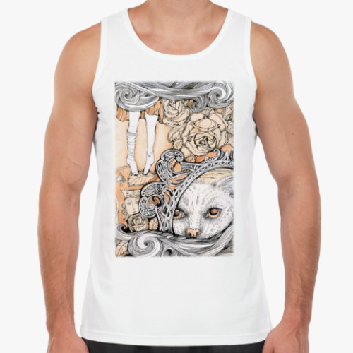 Майка с принтом  Алиса в Стране чудес