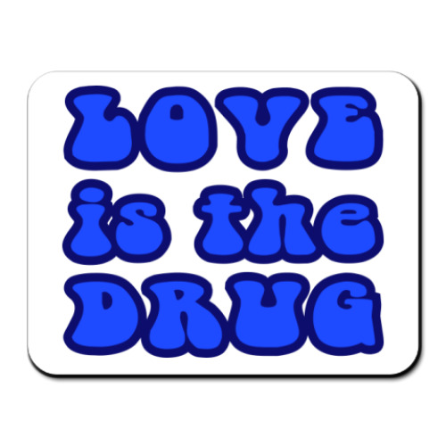 Коврик для мыши с принтом Love is