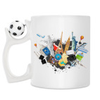 Кружка с футбольным мячиком