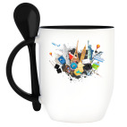 Кружка с ложкой