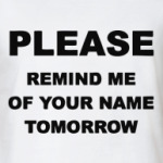 Remind me of your name