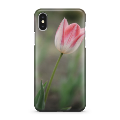 Чехол для iPhone X Апрельский тюльпан