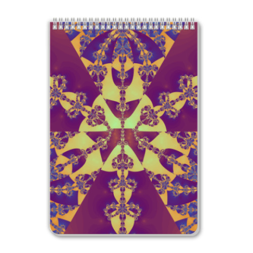 Блокнот с принтом абстракция