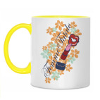 Двухцветная кружка Красотка