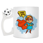 Кружка с футбольным мячиком