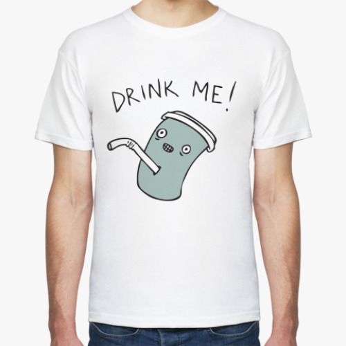 Футболка с принтом Drink