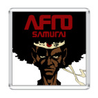 Магнит 6.5 x 6.5 см  афро самурай